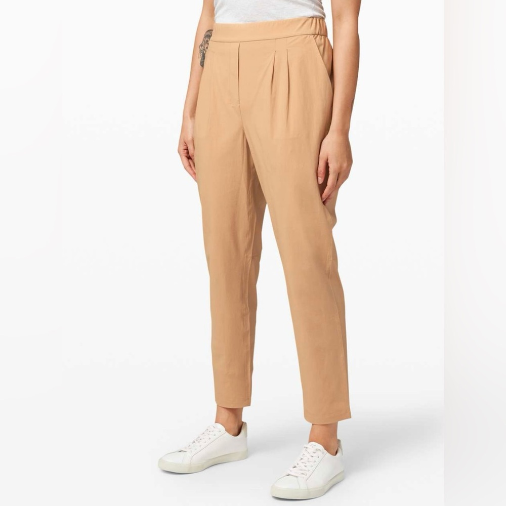 Lululemon Your True Trouser High Rise Pant Beech Wood 8 Gym Casual Travel